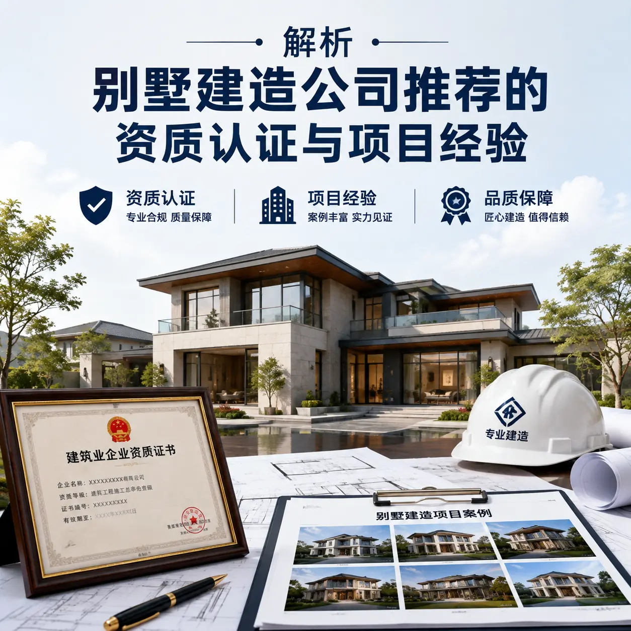 解析 从江 别墅建造公司推荐的资质认证与项目经验
