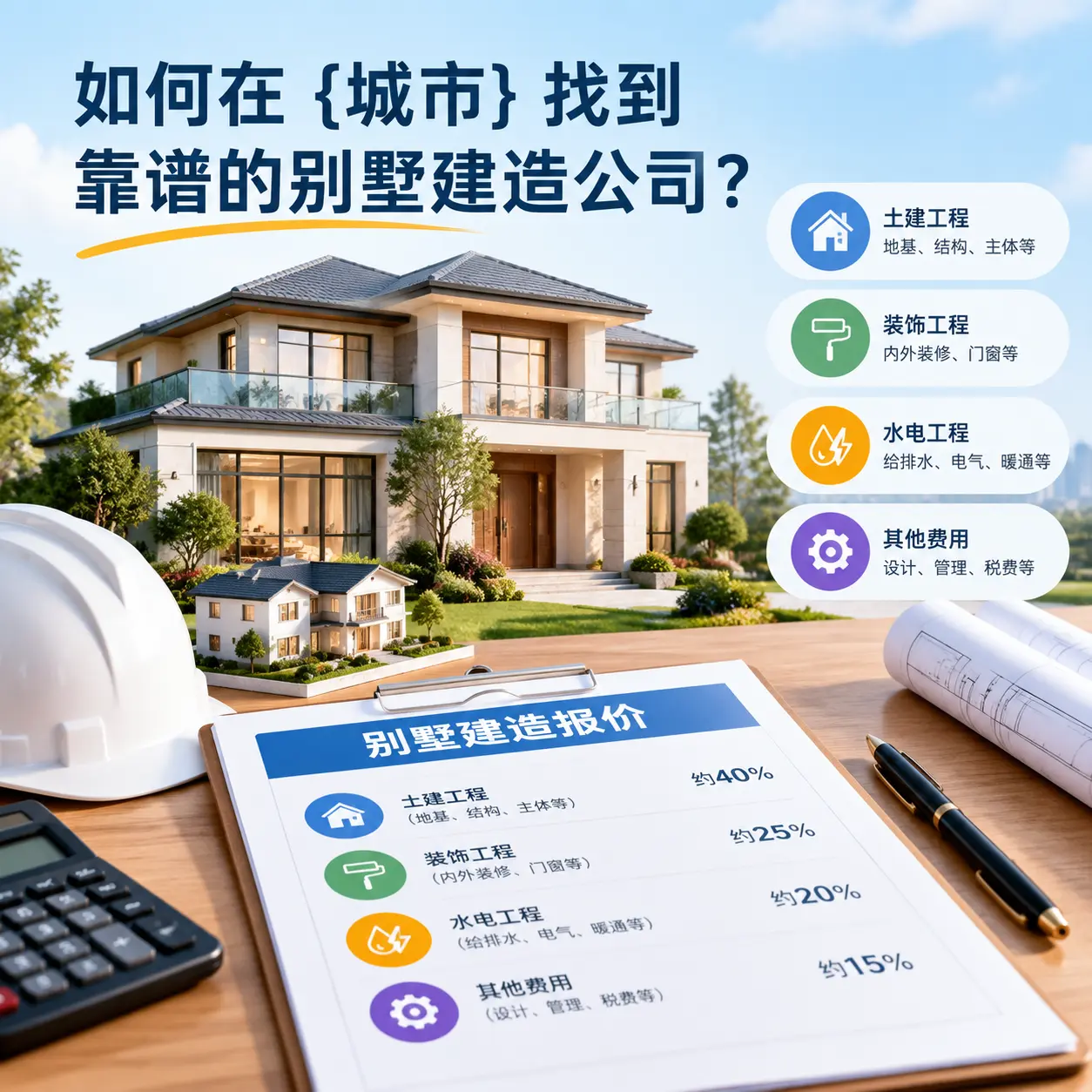 如何在 从江 找到靠谱的别墅建造公司?