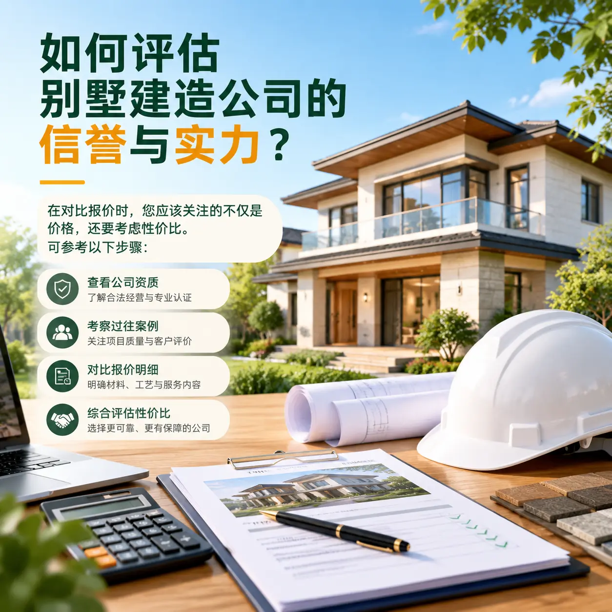 如何评估 从江 别墅建造公司的信誉与实力？