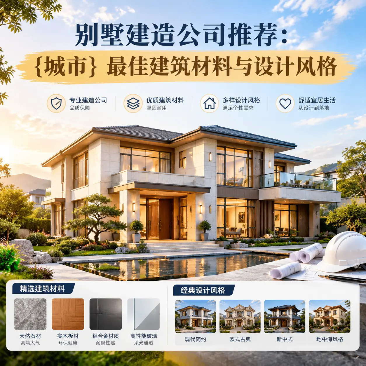 别墅建造公司推荐： 从江 最佳建筑材料与设计风格