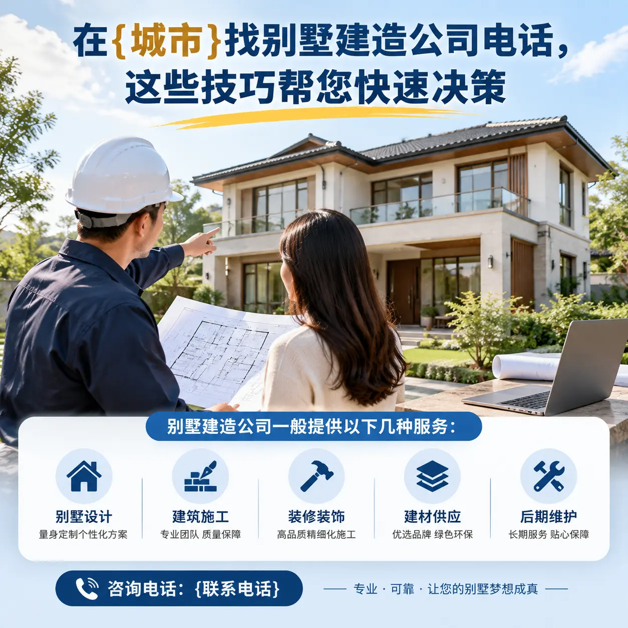 在从江找别墅建造公司电话，这些技巧帮您快速决策